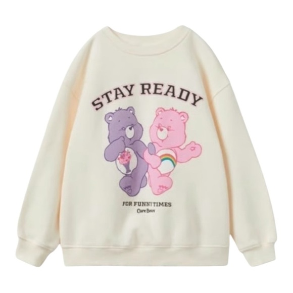 085 ZARA 2-3 Year Old Girls Care Bear Crewneck Sweater - Picture 2 of 3